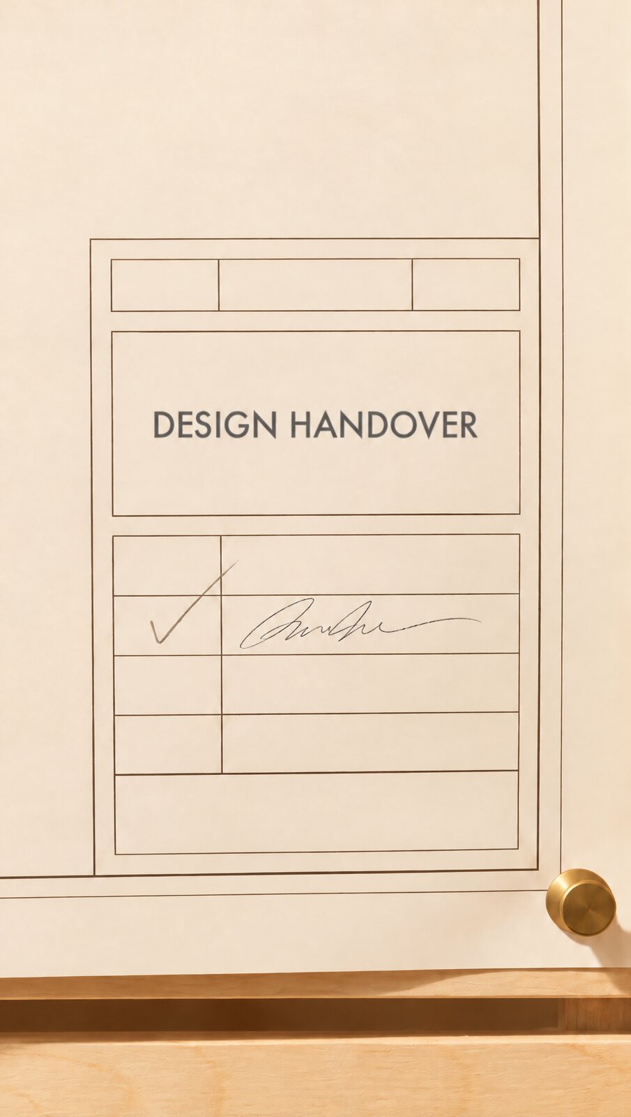 Everyone else signed off at the handover